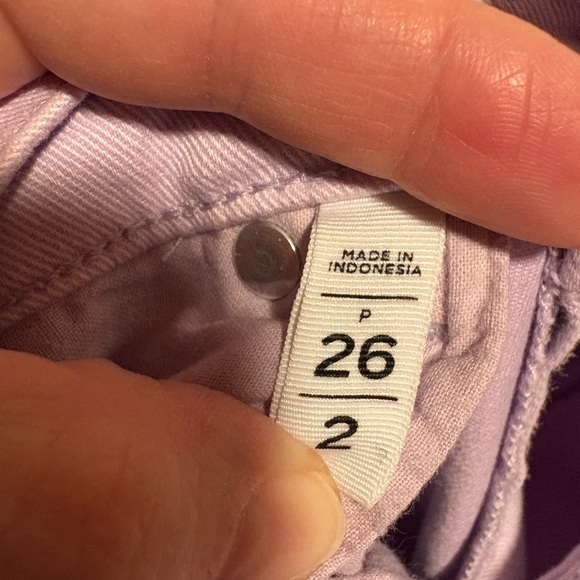 LOFT Lilac Cropped Jeans with Frayed Hem size 26/2 - Picture 4 of 8